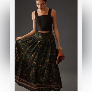 Farm Rio Printed Maxi Skirt M